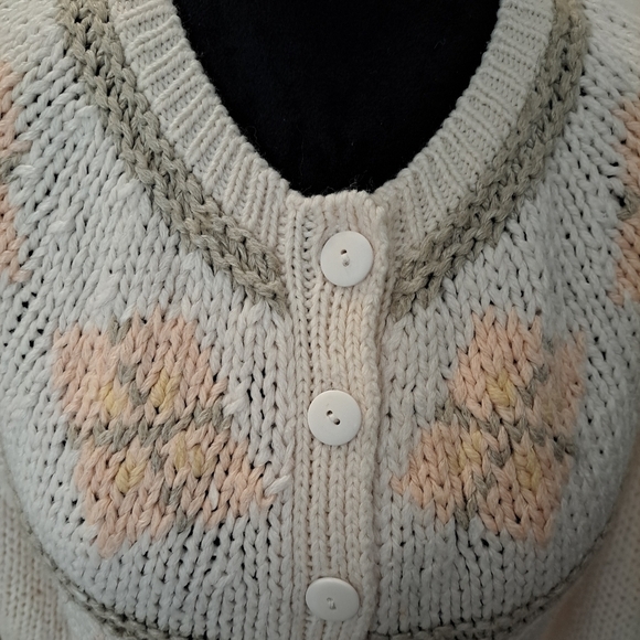 Hunters Run Women's Knitted Button Down Cardigan Size L - Picture 2 of 8